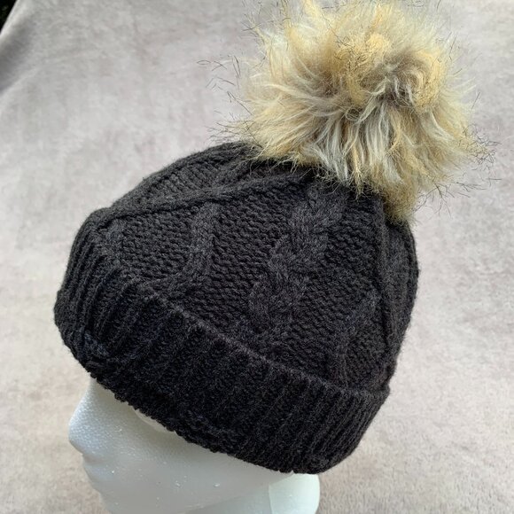 J. Crew Beannie Cap with Faux Fur Pom Pom - Picture 8 of 12